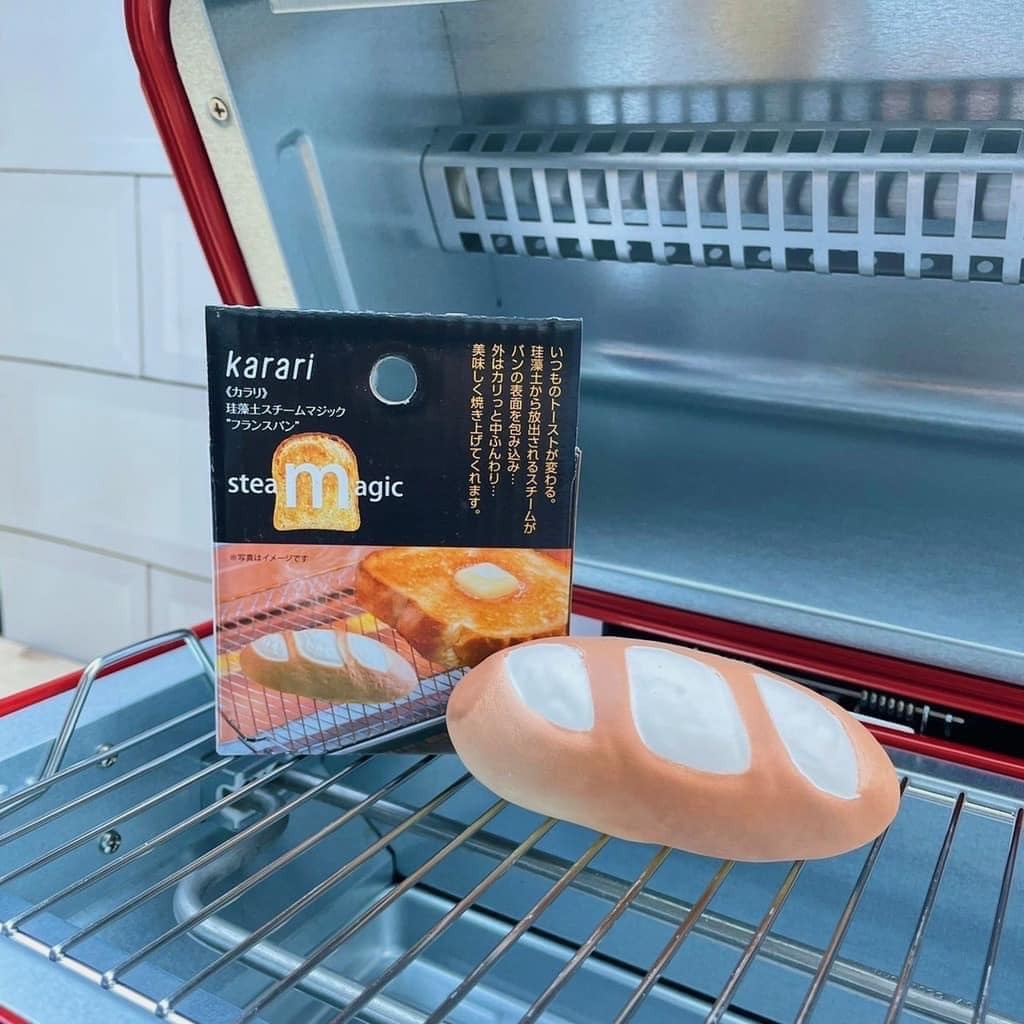 日本 Karari  烤箱加濕 矽藻土 烤吐司麵包專用 王球餐具 (9)