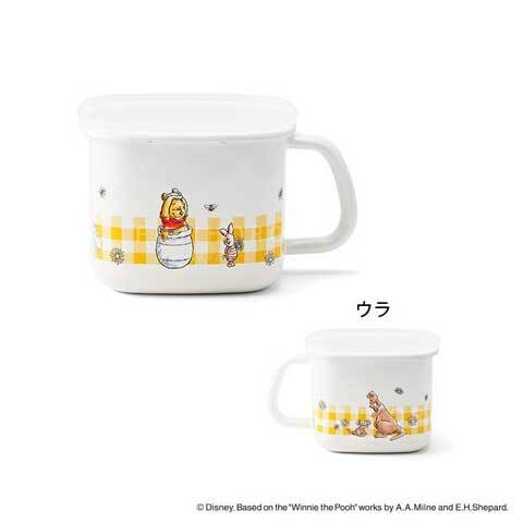日本餐具 FUJIHORO 富士琺瑯 Disney Winnie the Pooh 小熊維尼方型調理鍋1.4L 王球餐具