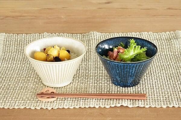 日本餐具 美濃燒陶瓷碗 十草飯碗 沙拉碗 王球餐具 (4)
