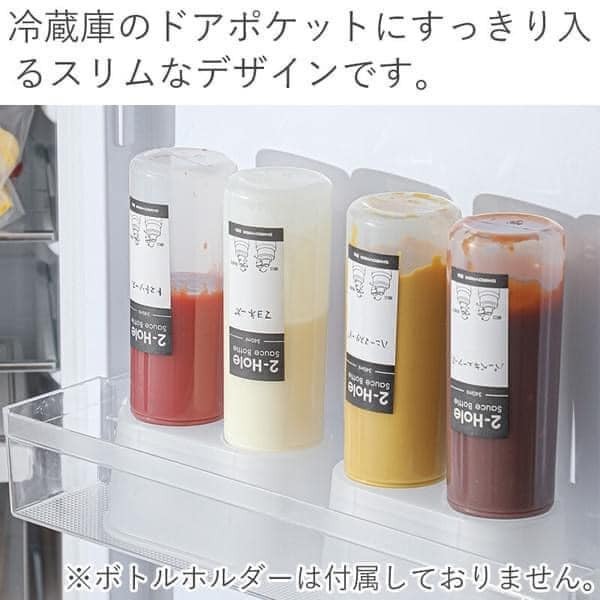 日本餐具 霜山廚房用品 2孔醬料瓶2入 王球餐具 (7)