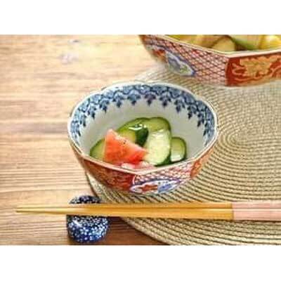 日本餐具 染錦紅漆桔梗深缽12.2cm 王球餐具 (4)