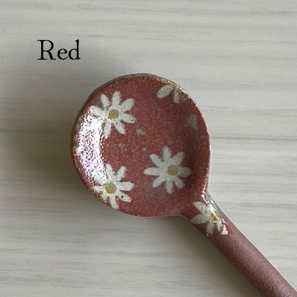日本餐具 昭和風手作陶瓷湯匙攪拌匙 王球餐具 (9)