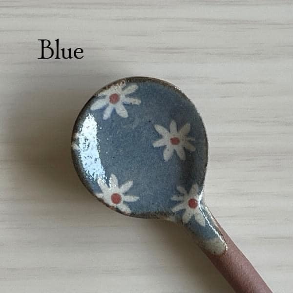 日本餐具 昭和風手作陶瓷湯匙攪拌匙 王球餐具 (5)