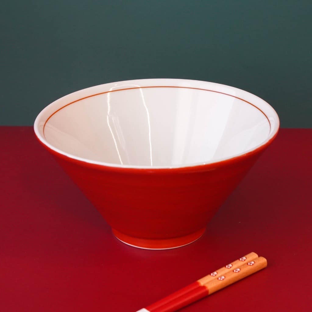 日本餐具 美濃燒陶器拉麵碗950ml 王球餐具 (4)