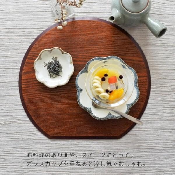 日本餐具 美濃燒餐盤 茉莉花平盤（藍）16.5cm 王球餐具 (4)