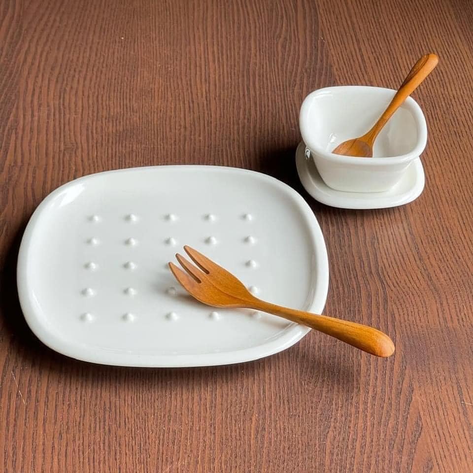 日本餐具 Crust 系列 麵包盤日本餐盤美濃燒1入 王球餐具 (4)