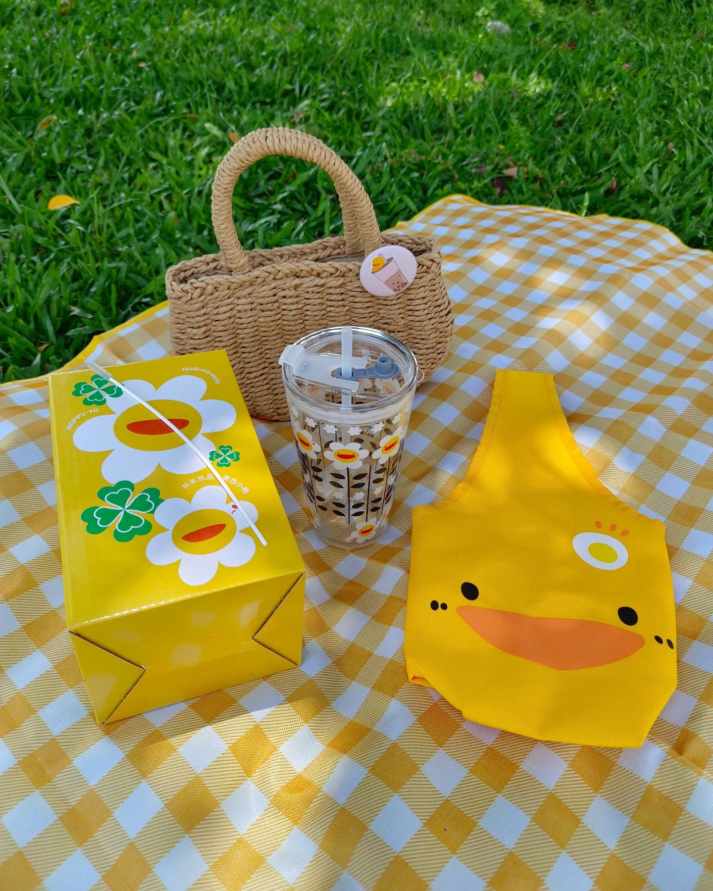 黃色小鴨Piyo｜ⒾⓋⓎ 艾｜帶娃出遊組＋杯袋組