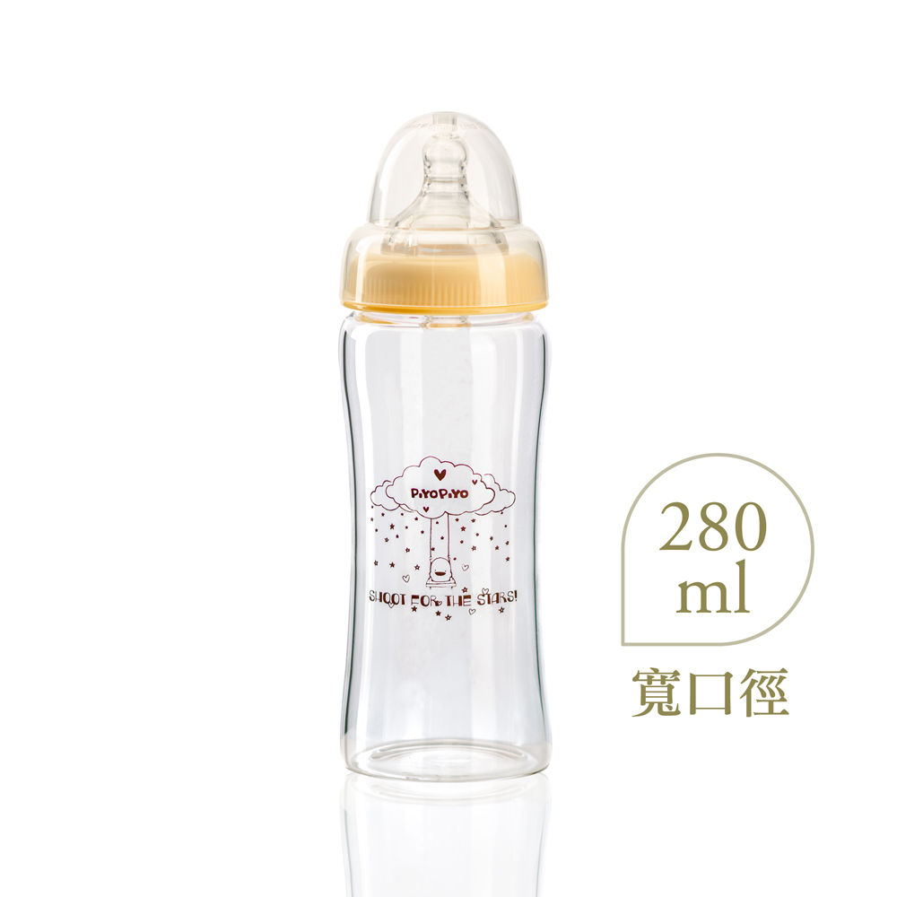 晶鑽玻璃葫蘆寬口奶瓶-280ml