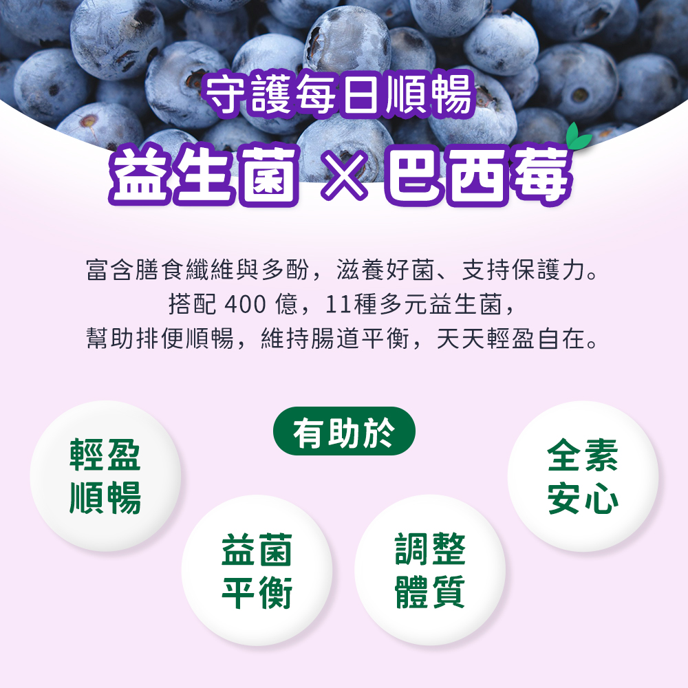 超有感纖暢益生菌 特色介紹