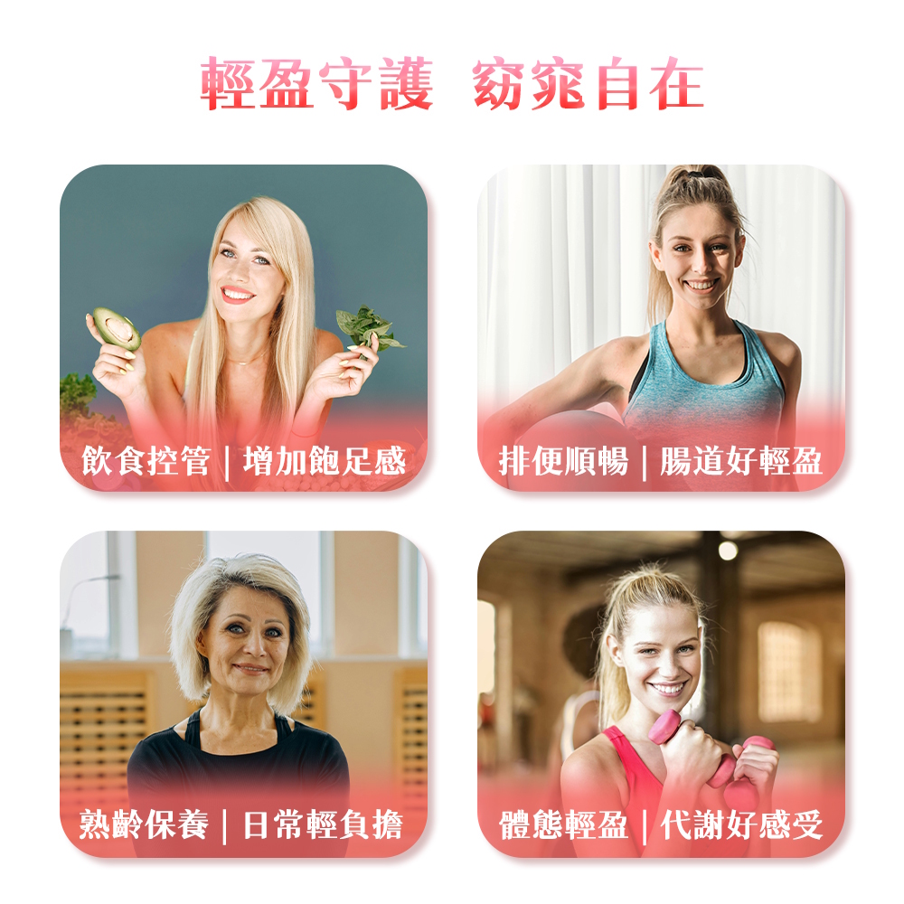 輕盈美型・蘋果果膠錠 推薦族群