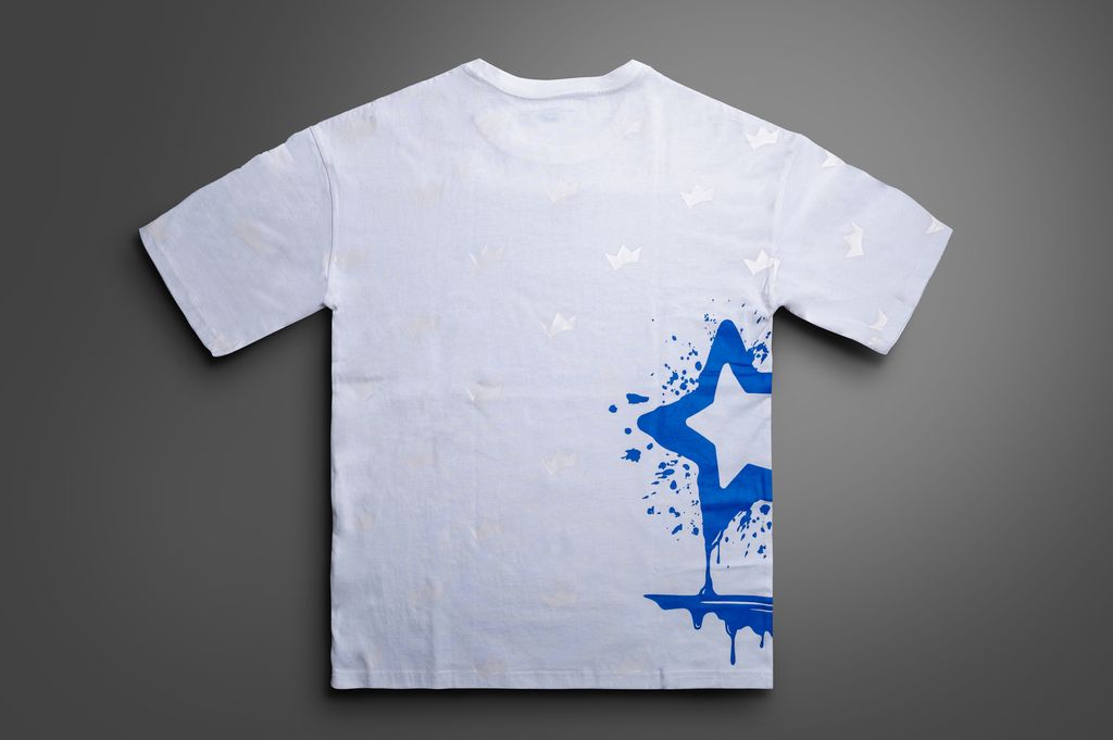 Dripping Star White Tee (Back)