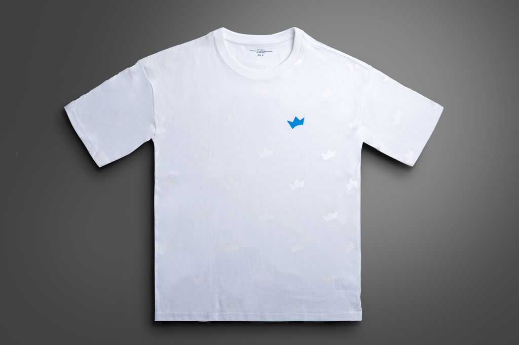 Plain Invisible Print White Tee (Front)