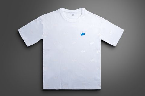 Plain Invisible Print White Tee (Front)