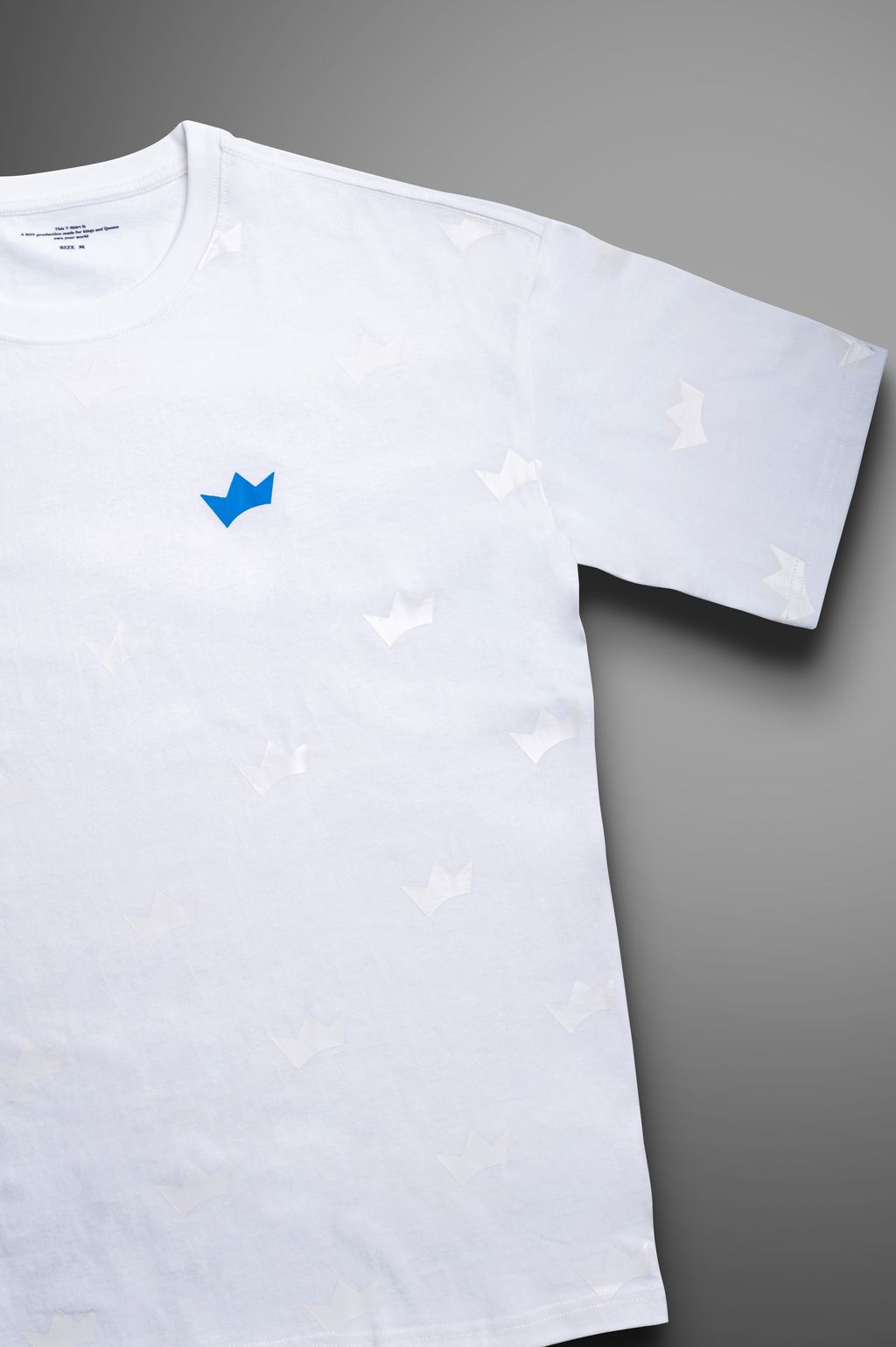 Plain Invisible Print White Tee (Front)