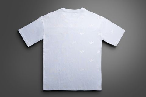 Plain Invisible Print White Tee (Back)