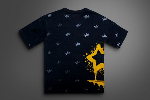Dripping Star Black Tee (Back)