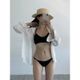 素面交叉bikini 1220黑色 現