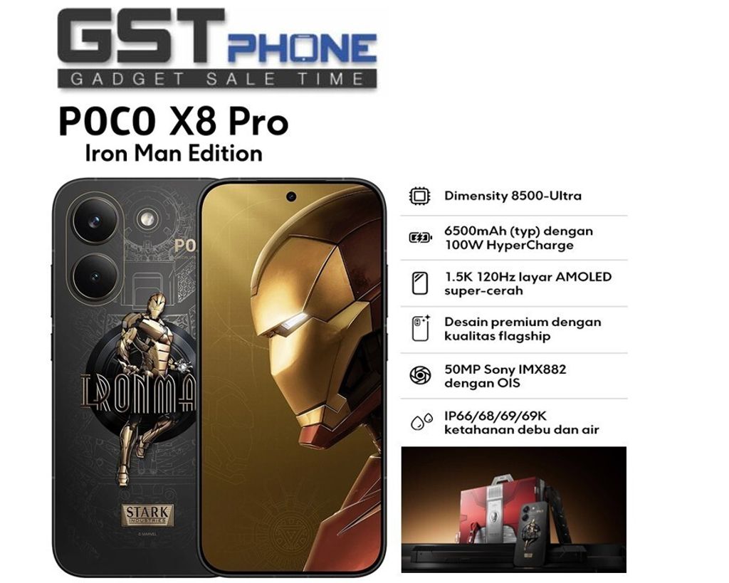 Poco X8 Pro iron Man