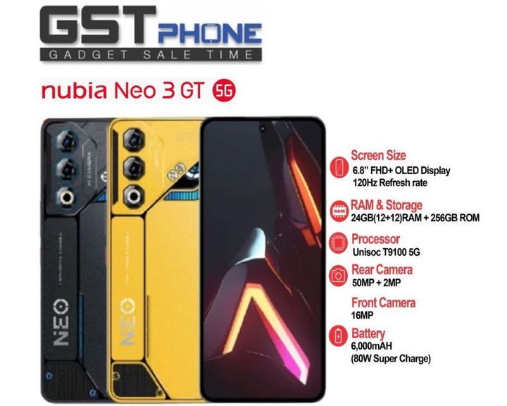 Nubia Neo 3 GT