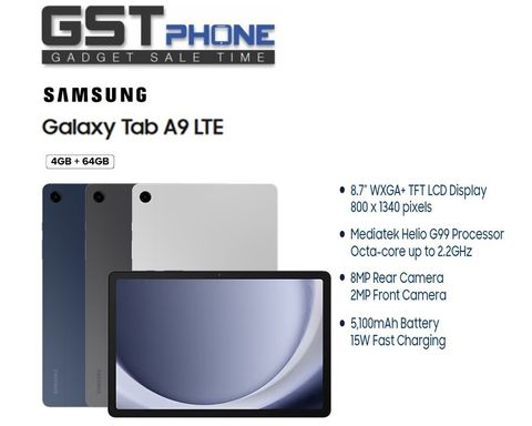 Samsung Galaxy Tab A9 series Malaysia release - 4GB + 64GB & 5G