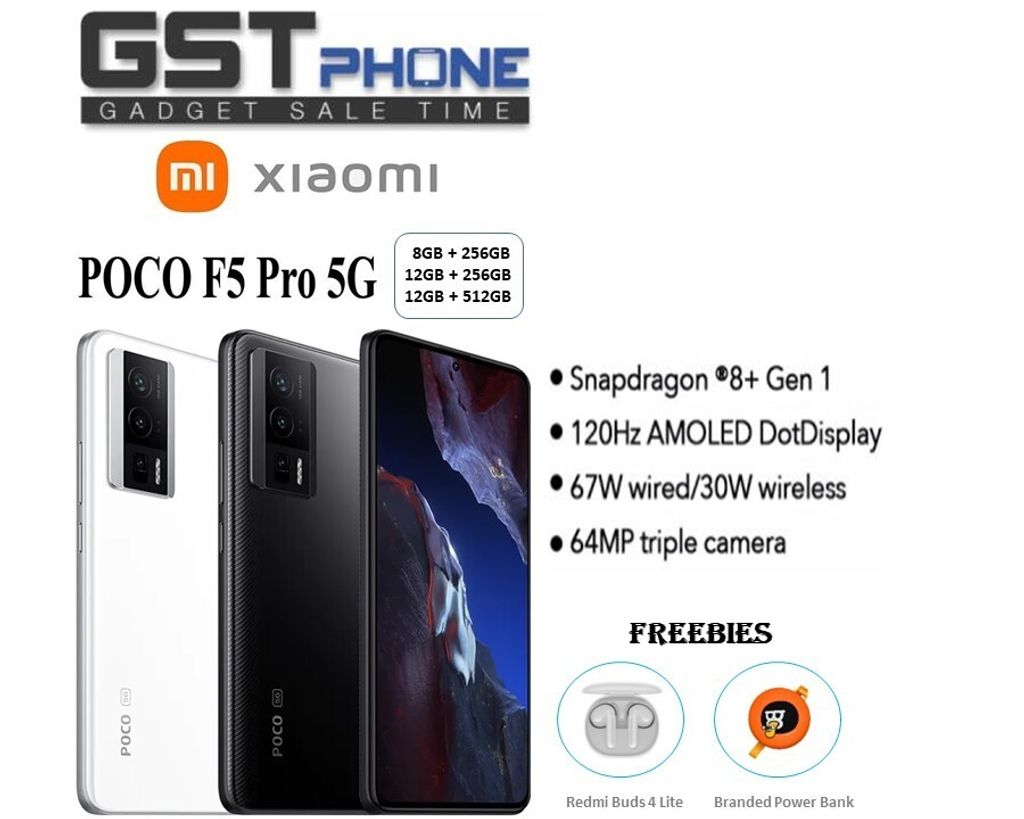 Xiaomi Poco F5 Pro 5G (8GB+256GB) (12GB+256GB) (12GB+512GB) (Original  Malaysia Set) With Premium Gift –