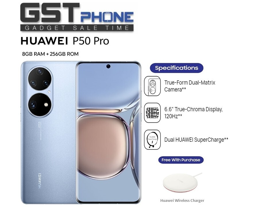 Huawei P50 Pro 8GB Ram+256GB Rom (Original Malaysia Set) With