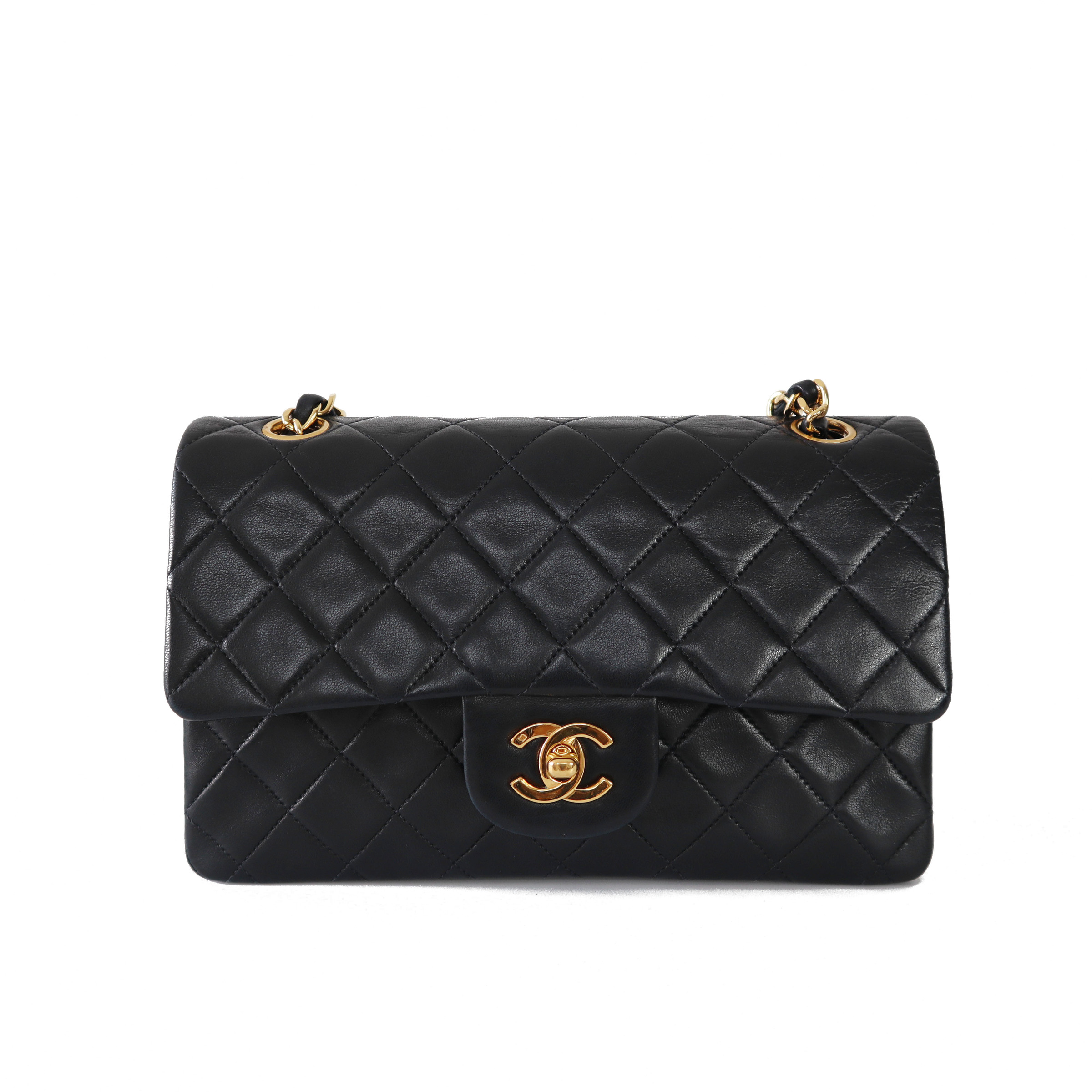 Chanel Vintage Timeless CC Flap Shoulder Bag in Beige Caviar 24k GHW