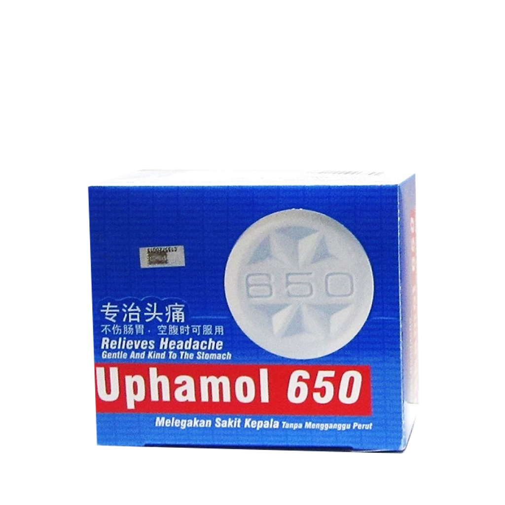 Dosage uphamol 650 Sore throat