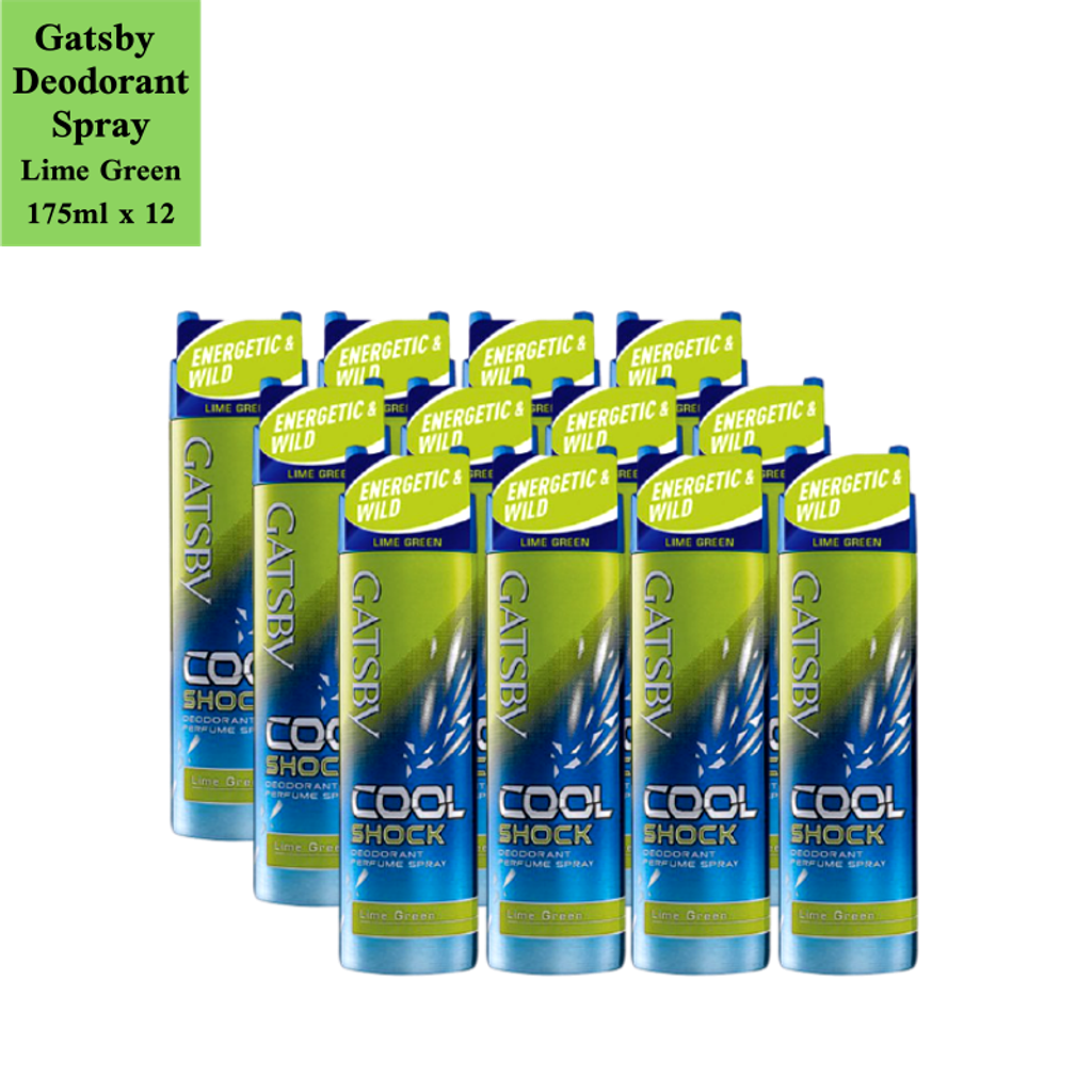 Gatsby perfume deodorant lime green x 12.png