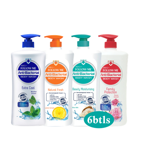 follow me antibacterial 6 bottles