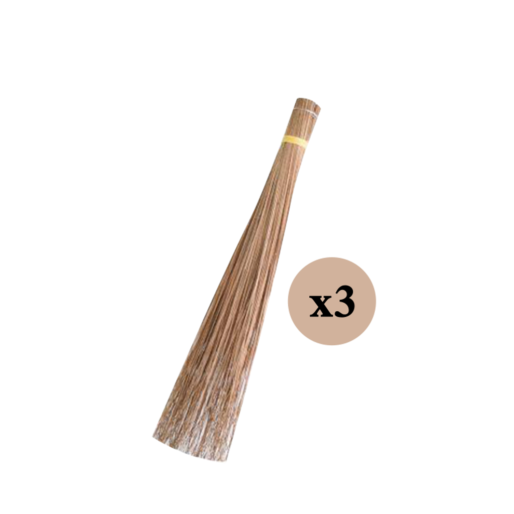 broom stick x3