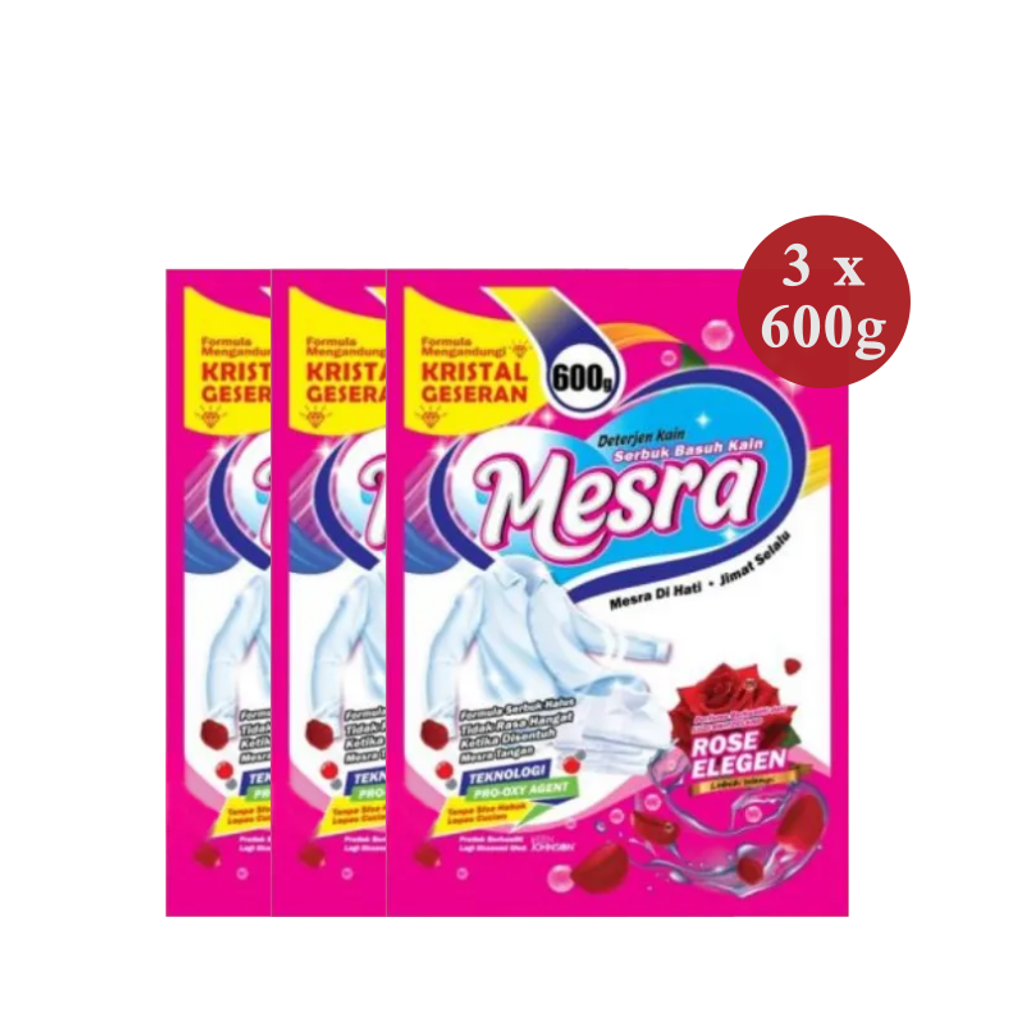 Mesra Detergent 3 x 600g