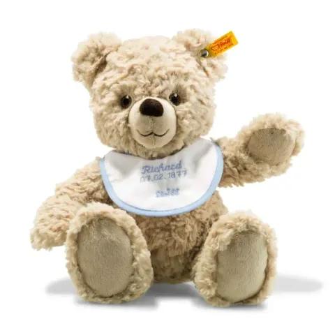 Teddy bear w.bib with customization