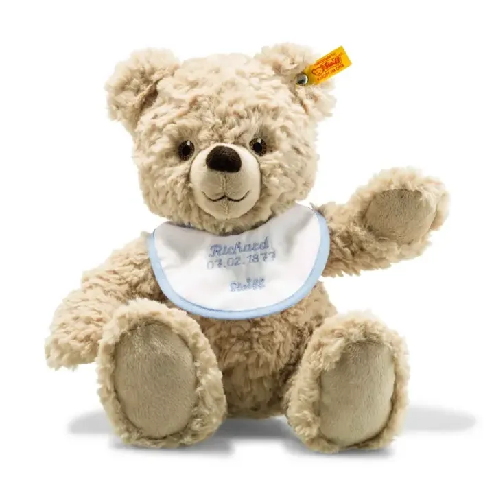 Teddy bear w.bib with customization