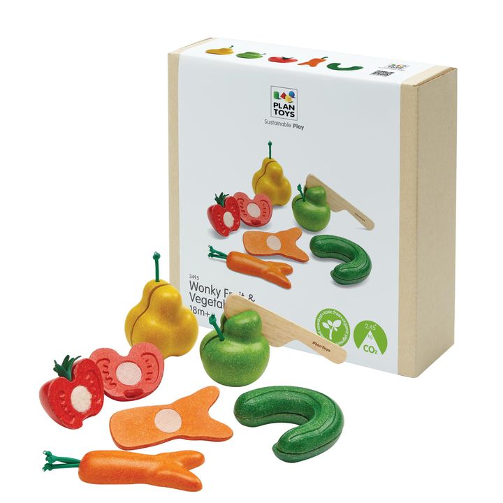 Plan Toys Wonky Fruit & Vegetables 3495 1