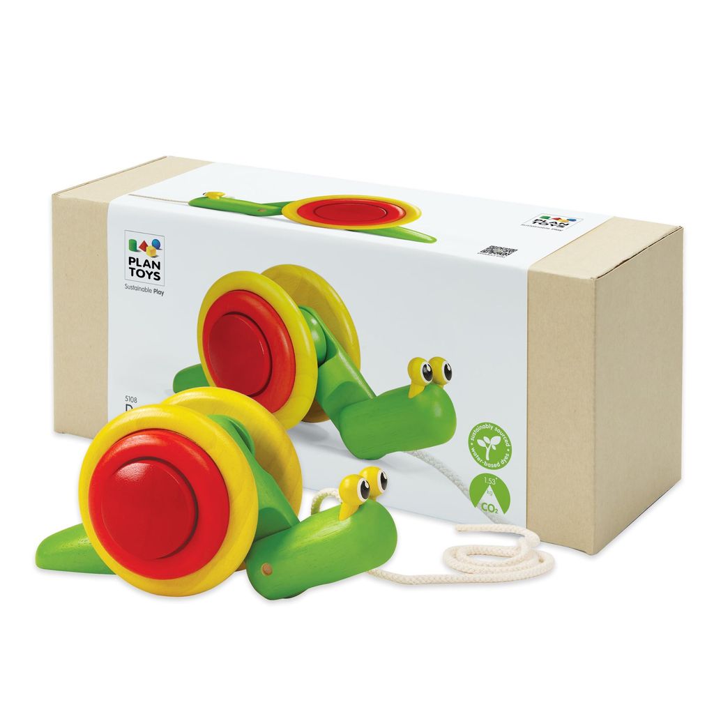 Plan Toys Pull-Along Snail 5108 1