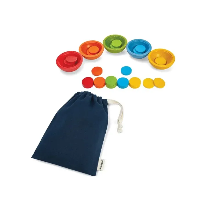Plan Toys Sort & Count Cups 5360 2