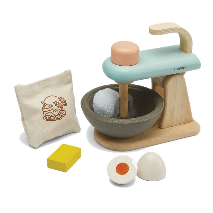 3624_PlanToys_STAND_MIXER_SET_Pretend_Play_2yrs_Emotion_Language_and_Communications_Imagination_Social_Coordination_Creative_Wooden_toys_Education_toys_Safety_Toys_Non-toxic_0