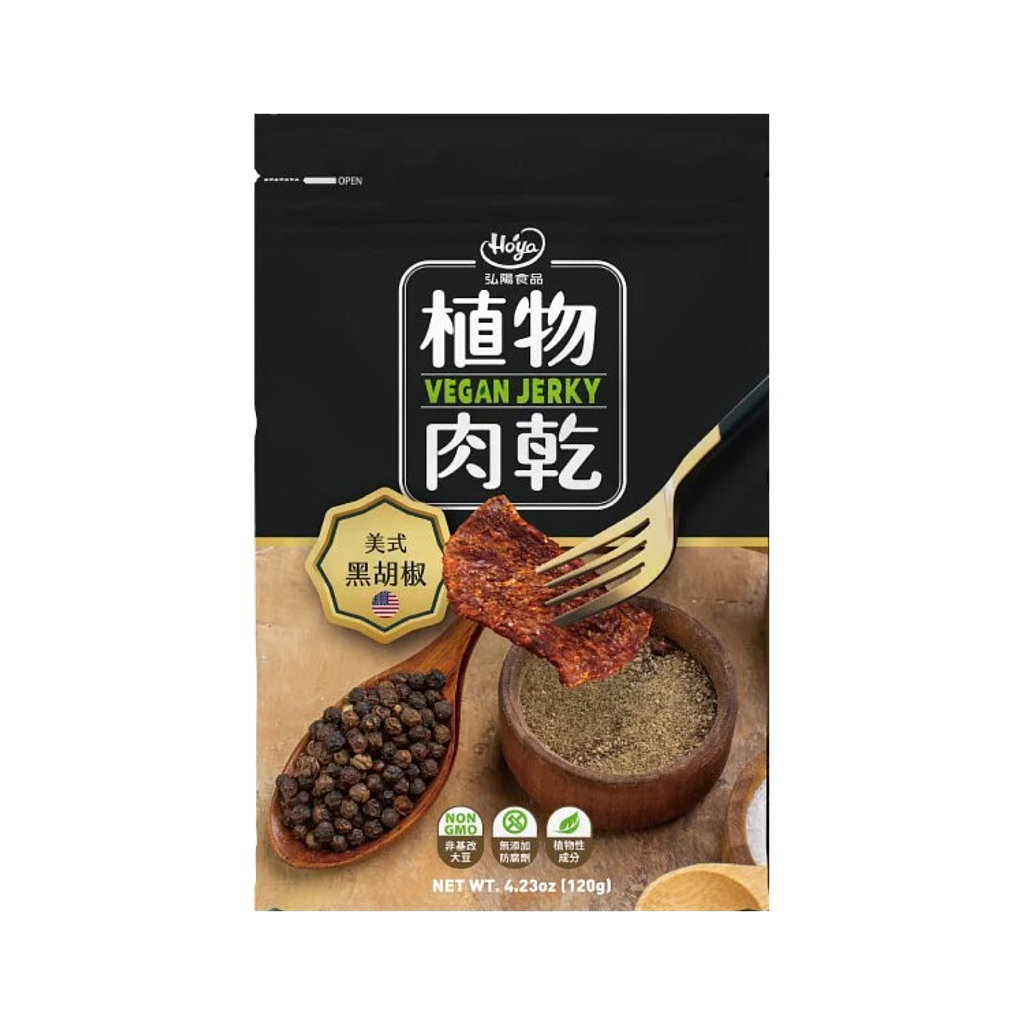 植物肉乾－美式黑胡椒 120g