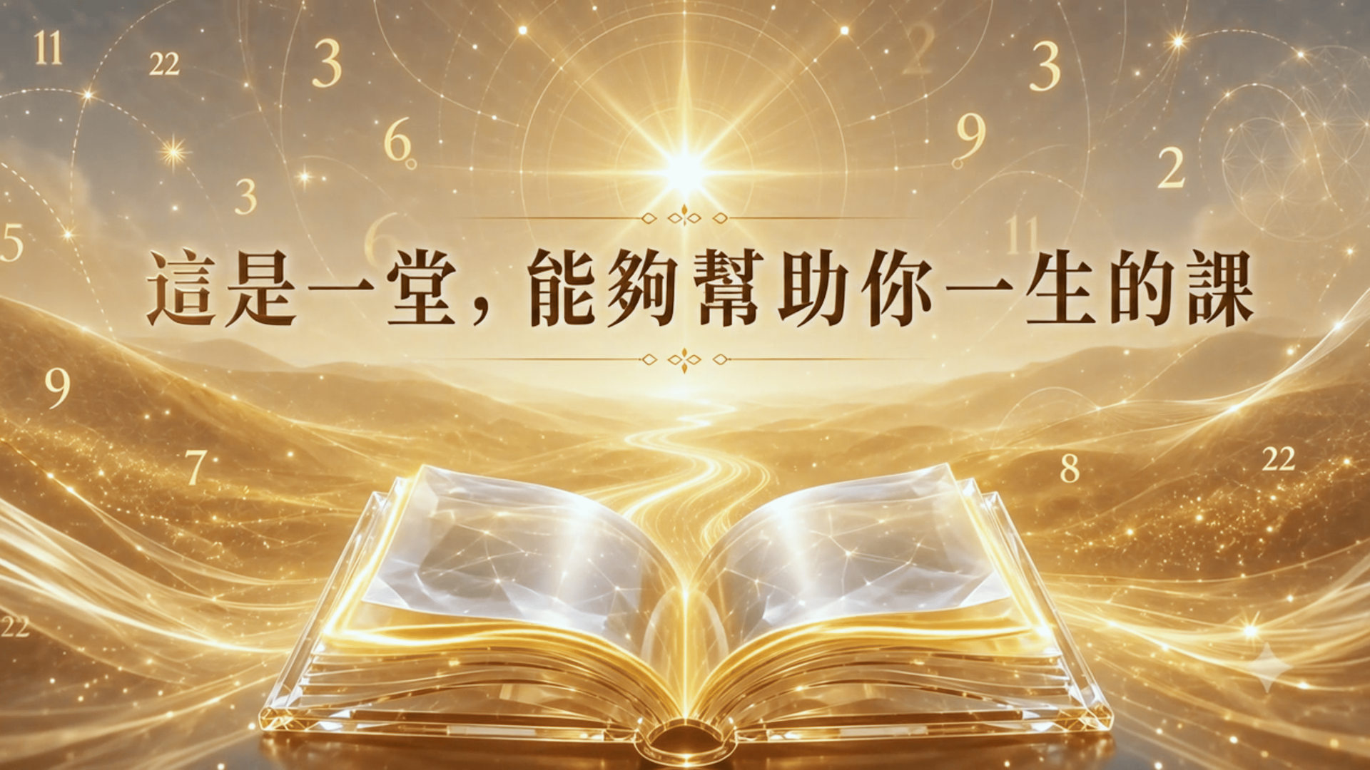 人生最寶貴的一堂課：生命靈數線上課程（請搜尋：生命靈數理論寶典）