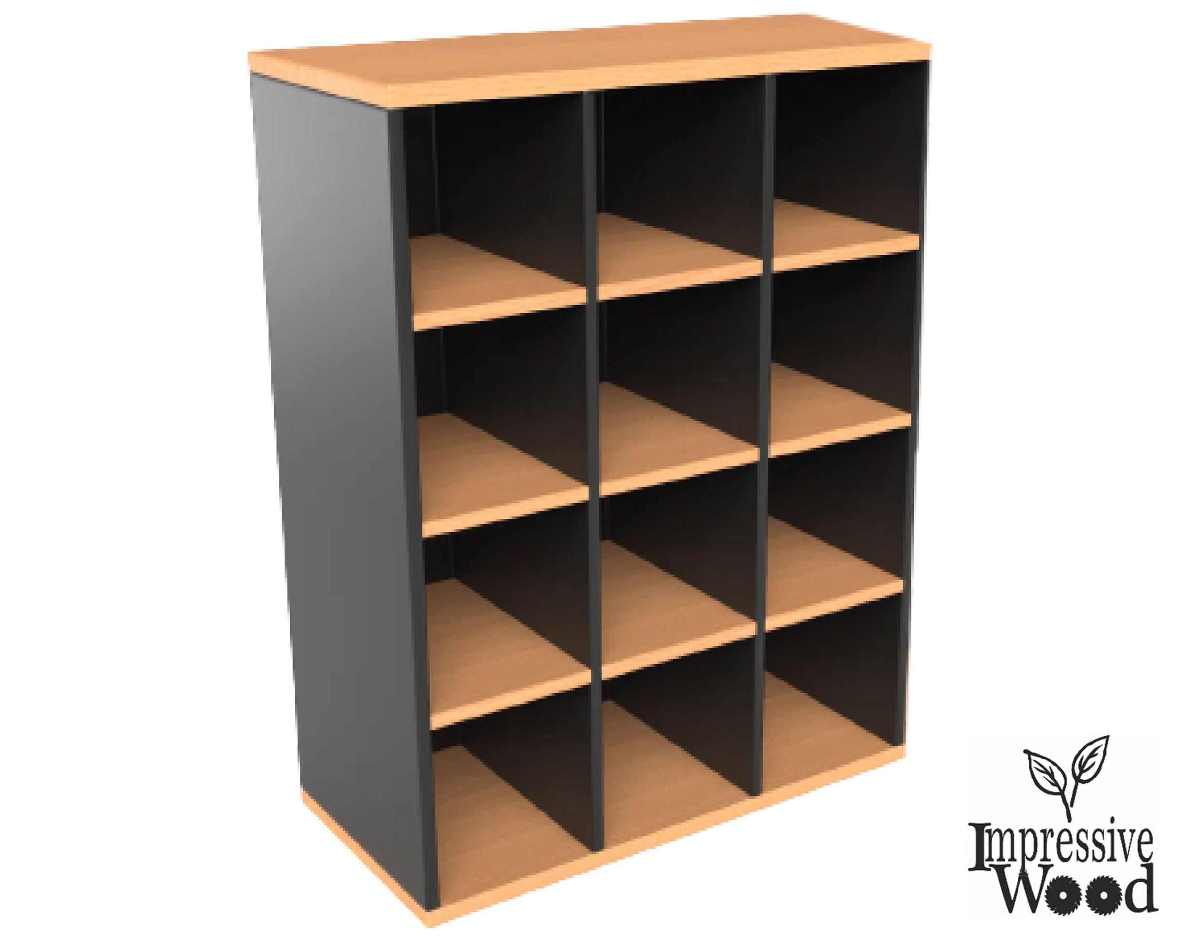 Pigeon Hole Shelf – Impressive wood