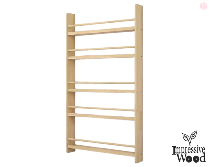 5 Tiers Wall Mounted Book Shelf