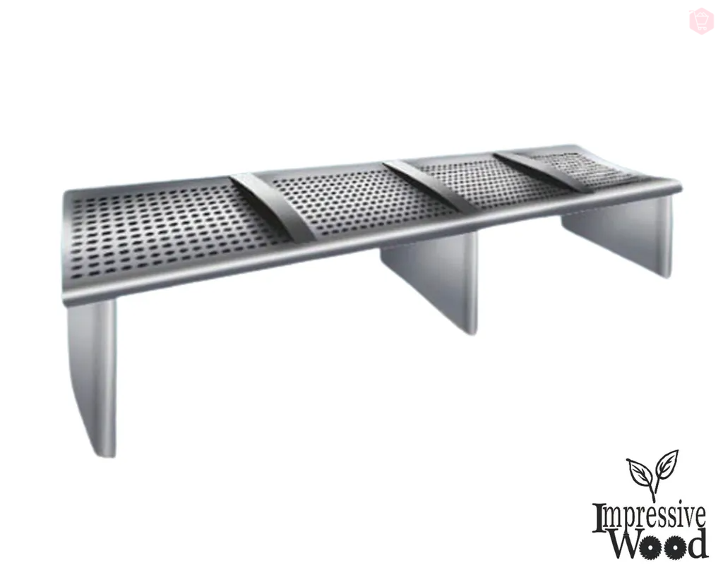 4 Seater Stainless Steel Bench With Column Legs