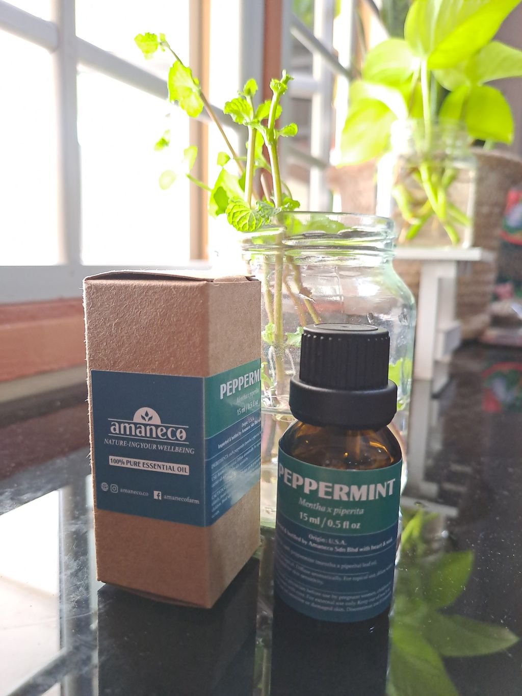 Amaneco Peppermint Essential Oil (15ml) amaneco