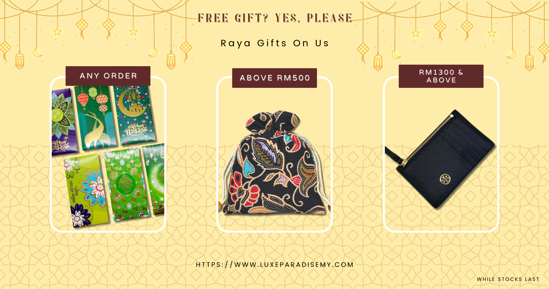 Raya free gift banner