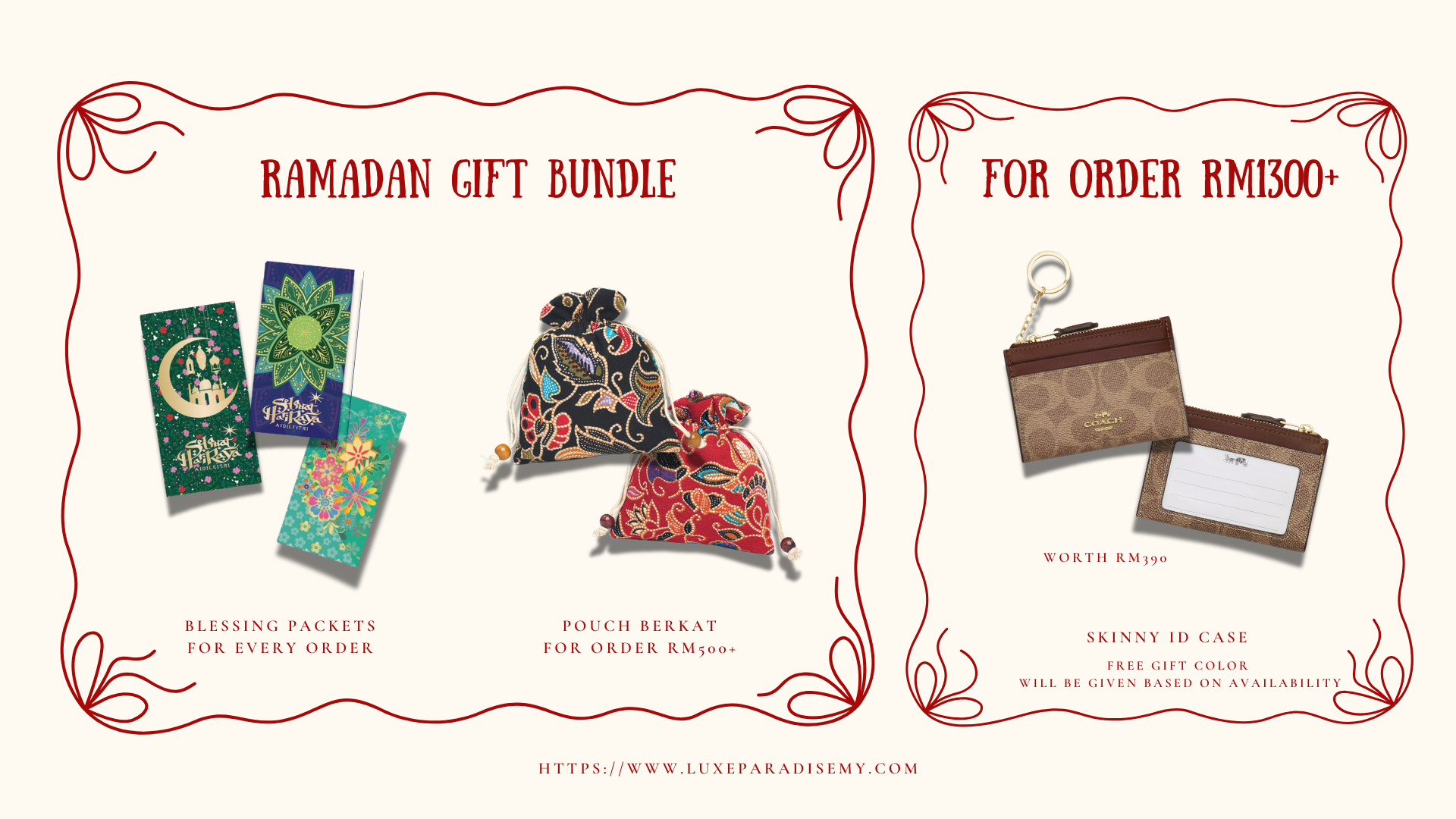 Raya free gift banner