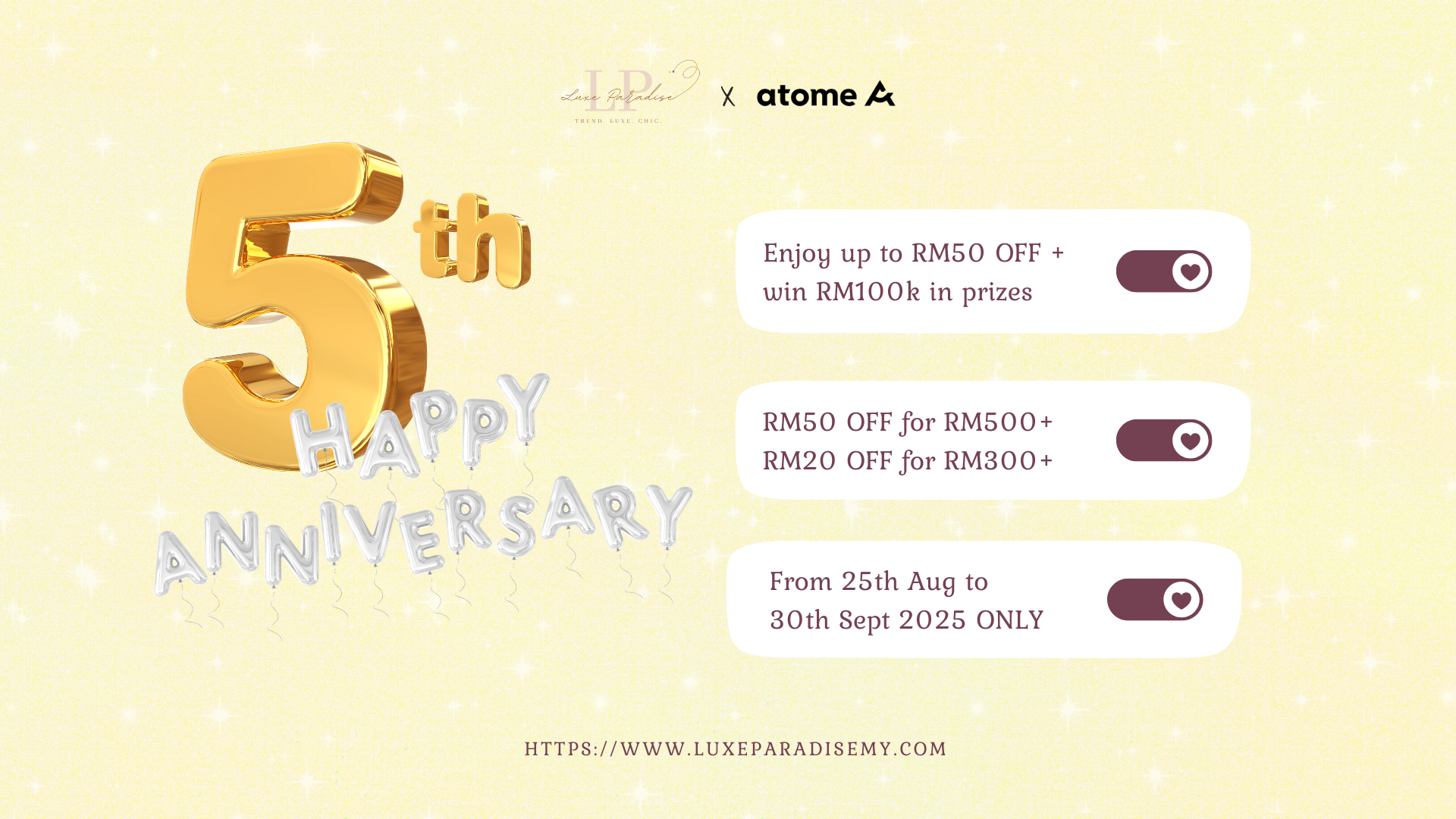 Atome Anniversary Sale