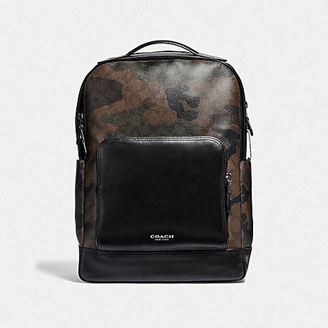 coach camo backpack