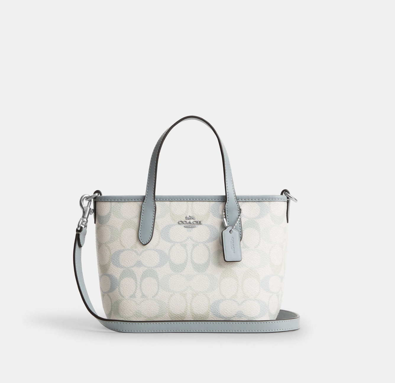 Coach City Mini Tote Bag in Pretty Signature Canvas CEK82 – Luxe 