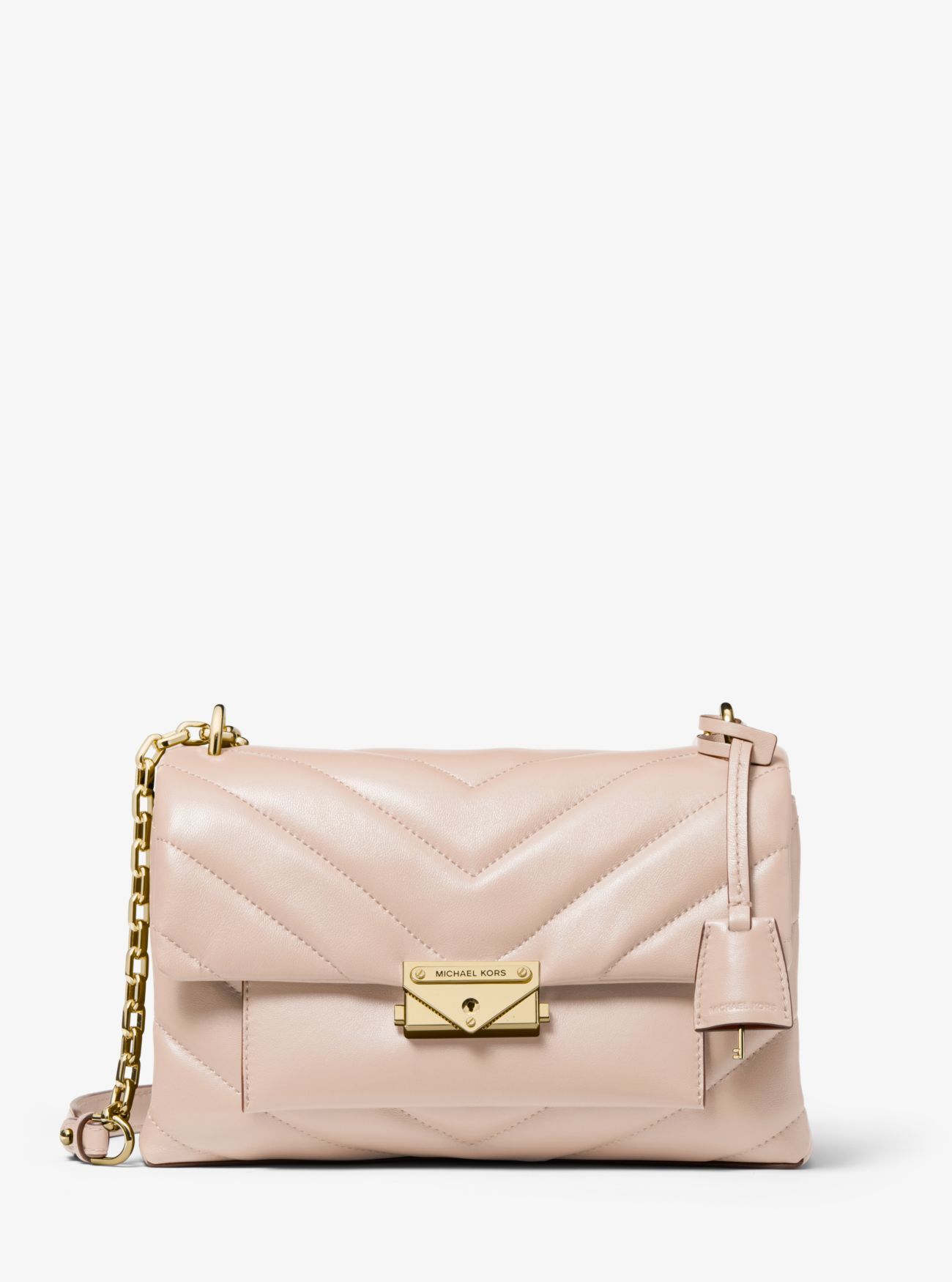 mk cece medium leather shoulder bag